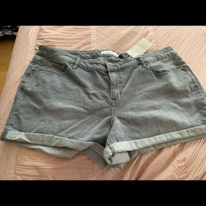 Gray jean shorts